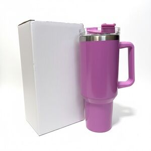40oz Stainless Steel Travel Mug Vacuum Insulated Water Bottle Purple  NIB